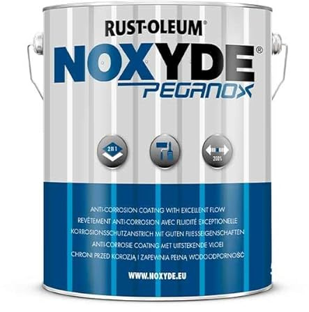 Noxyde® Peganox, Revêtement monocomposant pour protection des supports métalliques contre la corrosion, 5kg (Gris Anthracite RAL7016)