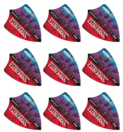 RED DRAGON Hardcore Peter Wright Snakebite Multi Freestyle Dart-Flüge - 3 Sätze pro Packung (insgesamt 9 Dart-Flüge)