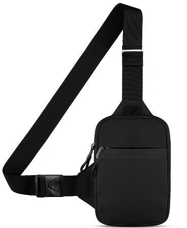 DONGKER Umhängetasche Kleine, Wasserdicht Sling Chest Crossbody Bag, Schultertasche Brusttasche zum Umhängen Kleine für Jungs, Teenager, Damen, Frauen, Jugend