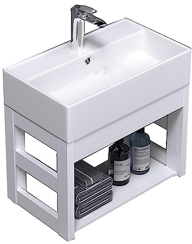 Wc Avec Lave Main Intégré Moup De Salle De Bain Moup De Salle De Bain Moderne Petit Récipient En Porcelaine En Céramique Blanche Évier D'angle Blanc Vanité Lavabo De Récipient Avec Débordement Et Drai