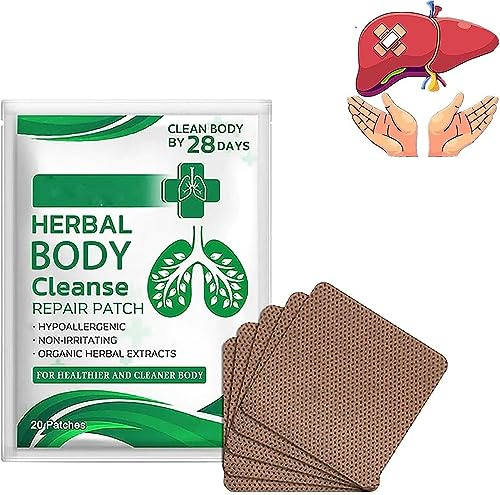 EXQST Bio-Kräuter-Lungenreinigungspflaster. Kräuter-Lungenreinigungs-Reparaturpflaster. Kraftvolle Lungenunterstützung, Reinigung und Kräuter-Lungengesundheitspflaster für die Atemwege