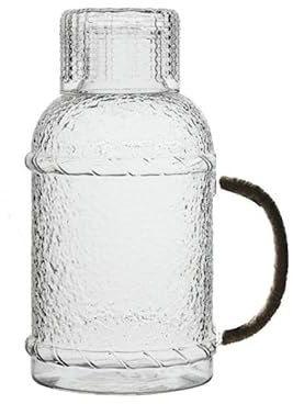 Carafe à eau de chevet Pichet d'eau froide rétro peint à la main Rose verre tasse maison bouilloire salon jus pichet théière cuisine décanteur pour l'eau