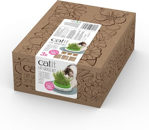 Catit Cat Grass Kit for The Catit Senses Grass Planter, Pack of 15