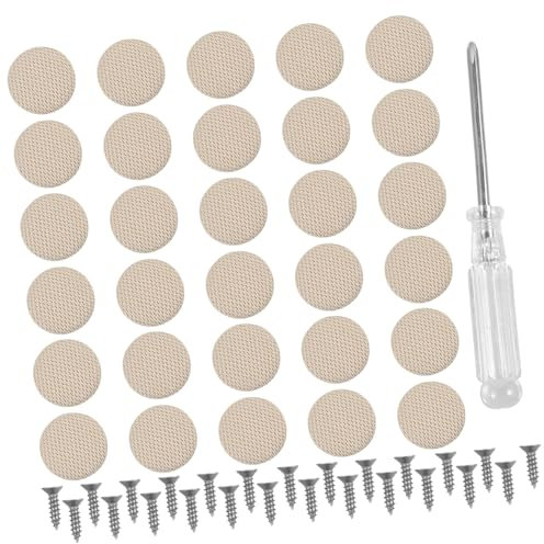 Amosfun 30 Pièces réparation de tissu de plafond de voiture rivets de réparation de doublure de voiture bouton de réparation de ciel de toit rivets de pavillon en tissu