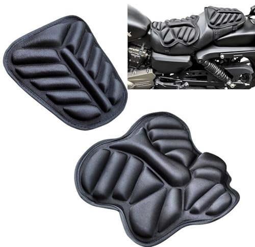 Cojín para asiento de motocicleta de gel antideslizante para descompresión, comodidad y amortiguación, para el confort del aire y la descompresión, refrescante, alivio de la presión