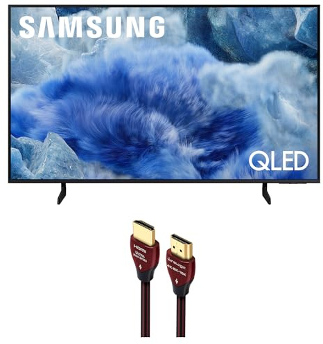 Samsung QN50Q8FAAFXZA 50 Inch Class QLED Q8F 4K Vision AI Smart TV with a WireLogic Ruby 8ft Ultra High Speed 4K-8K-10K HDMI Cable (2025)