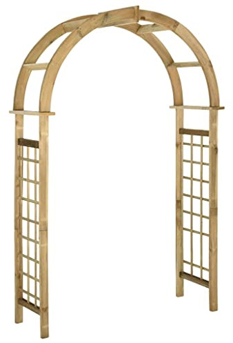 Générique Arche avec Treillis Bois de pin Vert imprégné,Arches, treillages & pergolas de Jardin,39KG-43256