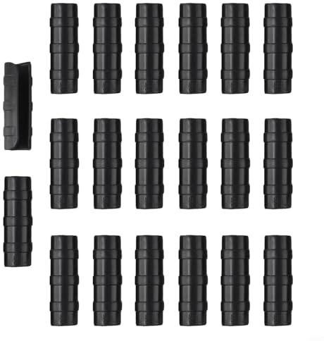 EffiFish - Lot de 20 clips en plastique pour tubes de serre et piquets pour plantes pour cadres de film de jardin (25 mm)
