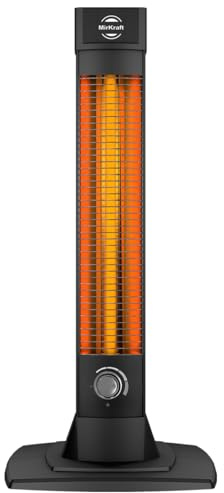 Heizstrahler Infrarot-Stand-Heizstrahler mit 2500 Watt und Kohlenstoff-Heizelement