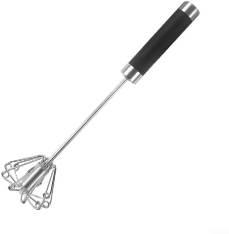 Batidor manual para huevos y salsas, operado a mano sin esfuerzo, para batidor de huevos para necesidades de horneado en casa