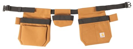 Carhartt Orginizational Tool Belt, Durable, Adjustable Water-Resistant Belt Organizer, Adjustable Utility Belt (Brown)