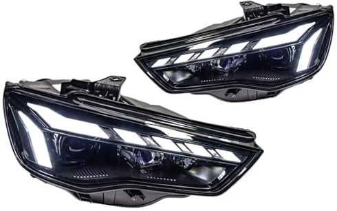 atuo Faro principal Compatible Con A3 2013 2014 2015 2016 Faros Delanteros Con Proyector Luz Diurna DRL Accesorios Para Automóvil Faros Delanteros Con Diseño Personalizado