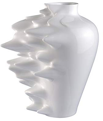 Rosenthal Fast Weiss Vase 30 cm | Vaso Rosenthal Fast – Design Cedric Ragot, 30 cm (26030)Il vaso Fast, creato dal designer Cedric Ragot per Rosenthal Studio