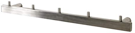 HAKU Garderobenleiste edelstahl, Edelstahl - Maße: B 46 cm x H 4 cm x T 6 cm, Style: Modern