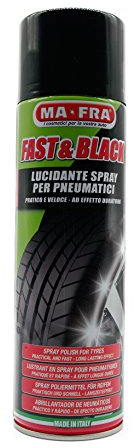 RILEA Fast & Black MA-fra LUCIDANTE Spray per Pneumatici 500ml
