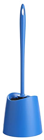 TATAY Spazzolone Bagno WC | Materiali Resistenti | Design Moderno | Spazzola Fissa e Durevole per Igiene Quotidiana | Colori Diversi | Scopino Bagno WC | 12 x 12 x 38 cm – Blu