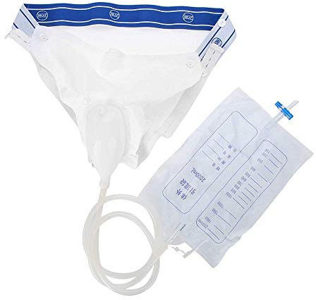 GHzzY Tragbarer Urinsammler - Pee Holder für Frauen mit 1000 ml und 2000 ml Urinbeutel - Wiederverwendbare Inkontinenzhose für die Blasenhilfe,2Pcs