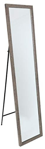 Atmosphera EFFE Standspiegel mit Neigungswinkelverstellung, 35x155cm, Beige, Farbe:Grau