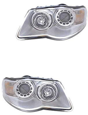 Halogen Scheinwerfer Set links & rechts Hauptscheinwerfer Frontscheinwerfer H7/H9 für Model Touareg 7LA 7L6 7L7