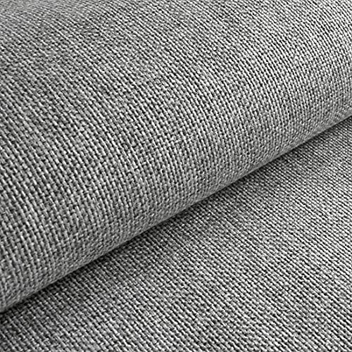 HEKO PANELS Tessuti e Stoffe a Metro Arredo per Divani Sedie Cuscini e Poltrona - Stoffa al Metro Fatto di Poliestere Resistente allo Strappo - Grigio Chiaro venduto al Metro – 1 Pezzo = 1 m x 1,45 m