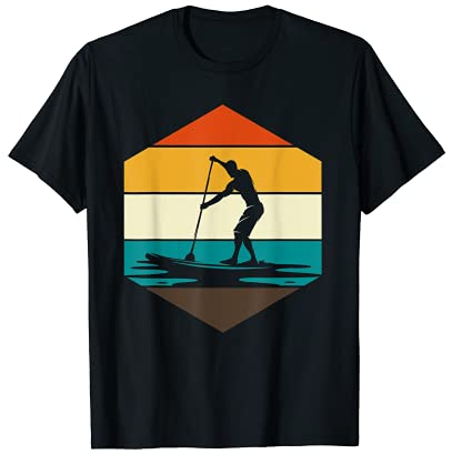 Sportler Hobby Stand Up Paddler Retro Stand Up Paddling T-Shirt