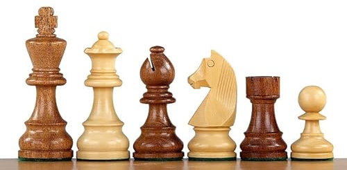 Piezas de Ajedrez de Madera de Acacia Staunton nº5, Ideal para Aficionados y Clubes, Piezas de Ajedrez, Juego de Ajedrez de Madera