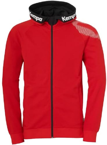 Kempa Core 26 Hood Jacket Chaqueta con Capucha para Hombre Chaqueta de Entrenamiento Sudadera con Capucha Jersey Balonmano Voleibol Gimnasio de Interior Fitness