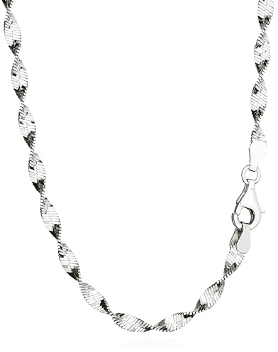 NKlaus 45cm Heringbon 925 Silber elegante Halskette Breite: 3,3mm Collier 5,94g schwer 15037