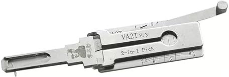 VA2T LiShi 2 in 1 Dietrich und Decoder, Autoschlüsselleser, Auto Lock Pick, Professionelle Schlosser-Werkzeuge