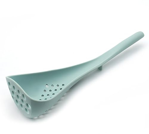 LUNCHS 2 in 1 Slotted Spoon and Potato Masher,Nylon Carrot Ricer Press Kitchen Tool Dual-Function for Commercial Home