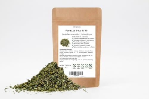 Ambunu herbes séchées - Shampoing Naturel - démêlant cheveux - Boucles Définies