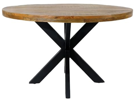Amago home Esstisch rund ø120cm Esszimmer Tisch Liverpool Mangoholz massiv
