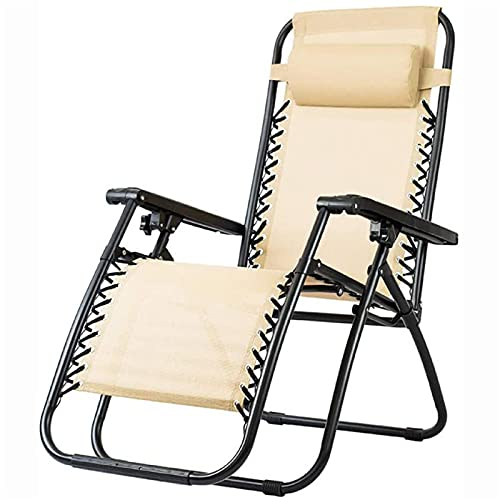 CCYENG Liegestuhl, Outdoor-Freizeit-Strandstuhl, Vierkantrohr, Faltbarer Rohrrohr-Loungesessel, Mittagspause, Rückenstuhl, Bürostuhl