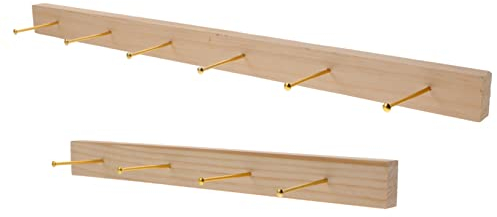 COLLBATH Holz Schmuckaufhänger Für Halsketten Und Ohrringe Wandmontage Schmuck-organizer Holz Halskettenhalter Zum Aufhängen Und Sammeln Von Schmuck