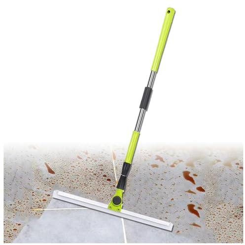 RYJYQYX Tira Acqua Pavimenti, con Manico Lungo 130 Cm Scopa in Silicone, Tira Acqua per Vetri per Pavimenti in Cemento,Piastrelle del Bagno