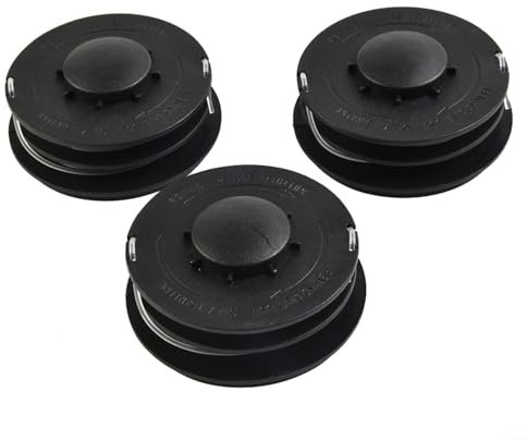 Rasentrimmer-Schneidspule Ersatz, Rasentrimmer-Fadenspulenkopf & Fadenspule Sets für Einhell GCET 4530 RTV 400/550/5501 (3 Stück)