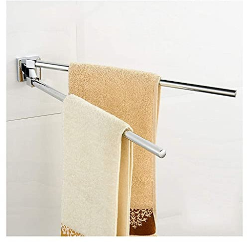 Generisch handtuchständer Handtuchhalter aus Messing Wandmontage Handtuchstange rostfrei für Badezimmer/Silber