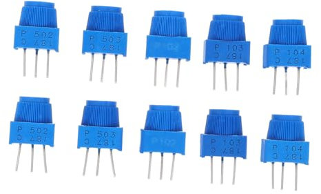 SOLUSTRE 10stücke Trimmpotentiometer Mit Knopf Assorted Kit Widerstände-trimmpotentiometer-sortiment Für Präzisionsschaltungen Langlebige Konstruktion Aus Stabilen Materialien Geeignet Für