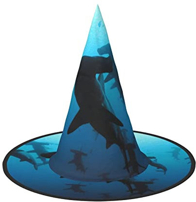 ESASAM Chapeau d'Halloween motif requins marteaux, couvre-chef amusant pour les saisons effrayantes