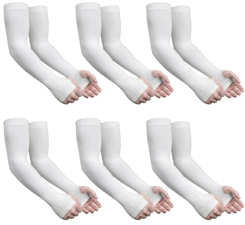 Supmovo Manicotti Braccia Anti UV Manicotto Braccio, Manicotti Pallavolo Ideali per Ciclismo Calcio Padel Beach Volley, Compressione Maniche per Braccia Copri Tatuaggi per Uomo