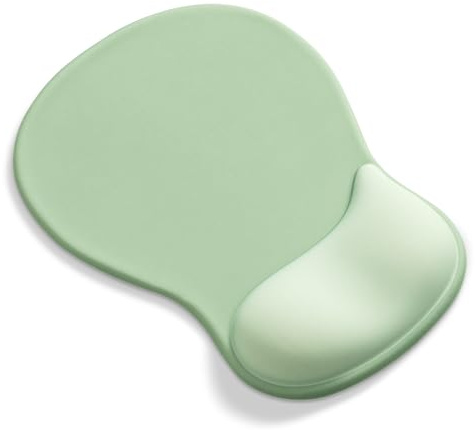 AOKSUNOVA Mauspad Ergonomisch Maus Pad mit Handgelenkauflage Mousepad mit Gelkissen Ergonomisches Mouse Pad mit Handauflage Eukalyptusgrün