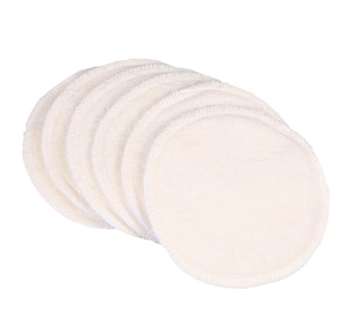 ERINGOGO 6 Pièces Coussinets d'Allaitement Réutilisables Lavables Anti-Fuites Ultra-Absorbants en Fibre de Bambou pour Protection Mammaire Pendant L'Allaitement