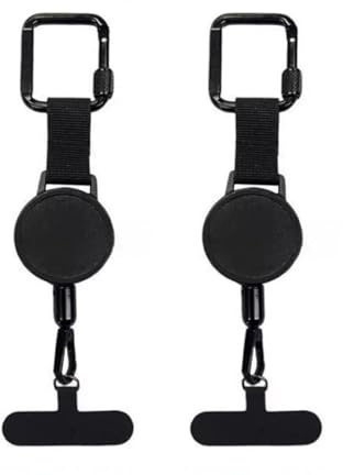 Vdaxvme Ceinture de téléphone rétractable en ABS permanent contre le plan modifiable pour la randonnée, les smartphones croissants contre le glissement du téléphone clip de ceinture