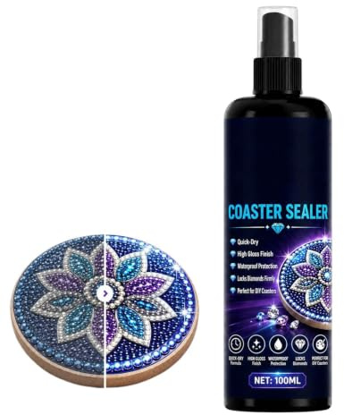 Colle Peinture Diamant 100 ml De Revêtement Protecteur À Séchage Rapide | Colle Adhésive Pour Œuvres D'Art Pour Adultes Adolescents Sous-verres Puzzles Projets DIY Studio Maison Chambre