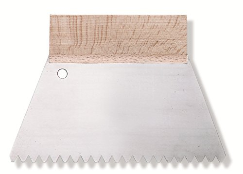 Color Expert, B2, Zahnspachtel 18 cm, Stahlblatt mit Holzgriff