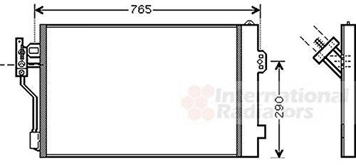 VAN WEZEL 30005352 Klimakondensator Klimaanlage Auto mit Trockner Kompatibel mit MERCEDES-BENZ VIANO W639 6398350070 6398350370 6398350700