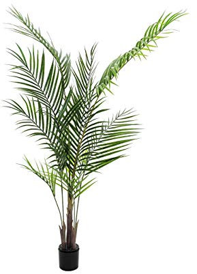 artplants.de Deko Großblatt Arecapalme, 165cm, wetterfest - Kunstpalme - Künstliche Areca Palme