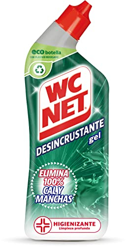 WC Net Gel desincrustante para baño, elimina cal y manchas, 800 ml, El embalaje puede variar