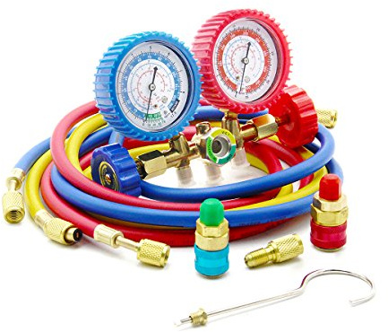 Latinaric Mannigfaltigkeit Manifold Gauge Set Auto Klimaanlage Für R134A R12 R22 R502 mit 5FT Schlauch