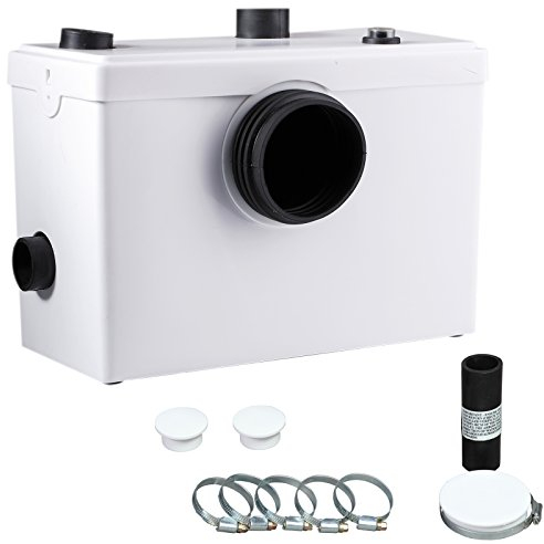 Aquamach Trituratore Maceratore per WC 600W - Lame Acciaio Inox per Lavabo Bidet Doccia 3 attacchi disponibili